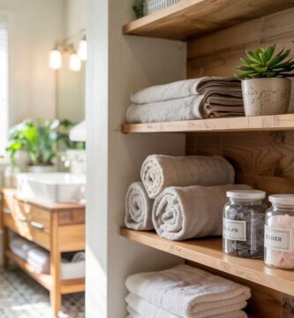 Bathroom Open Shelving Storage Ideas