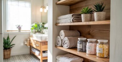 Bathroom Open Shelving Storage Ideas