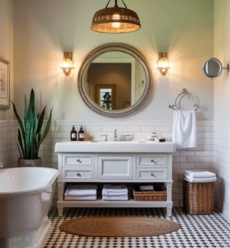 Cozy Warm Neutral Bathroom Ideas