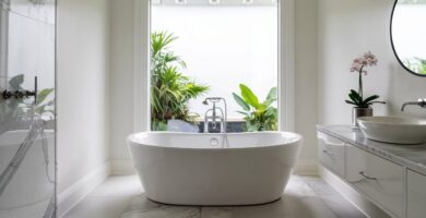 Modern All White Bathroom Décor Ideas