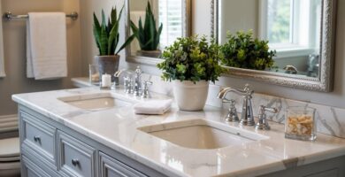 Modern Bathroom Countertop Décor Ideas