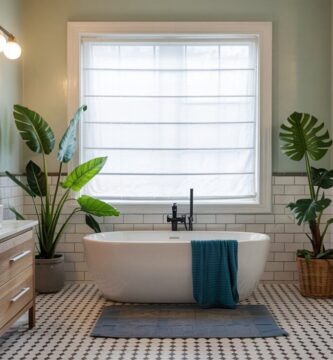 Modern Bathroom Window Décor Ideas