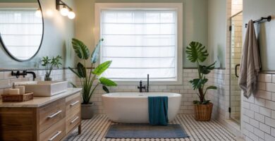 Modern Bathroom Window Décor Ideas