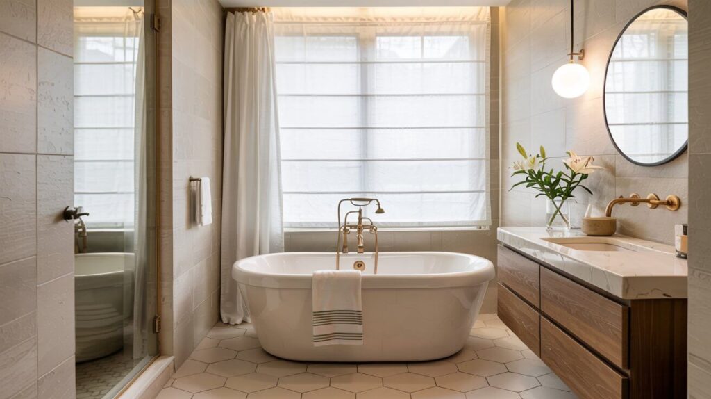 Modern Beige Bathroom Ideas