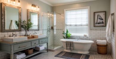 Modern Farmhouse Bathroom Décor Ideas