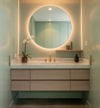 Modern Half Bathroom Décor Ideas