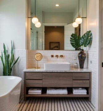 Modern Powder Bathroom Décor Ideas