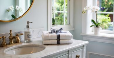 Modern Preppy Bathroom Décor Ideas