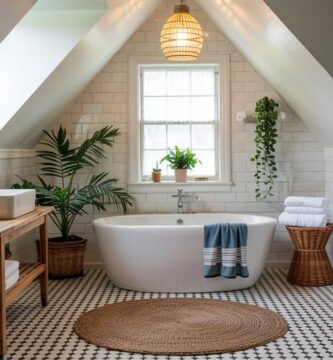 Modern Small Attic Bathroom Décor Ideas