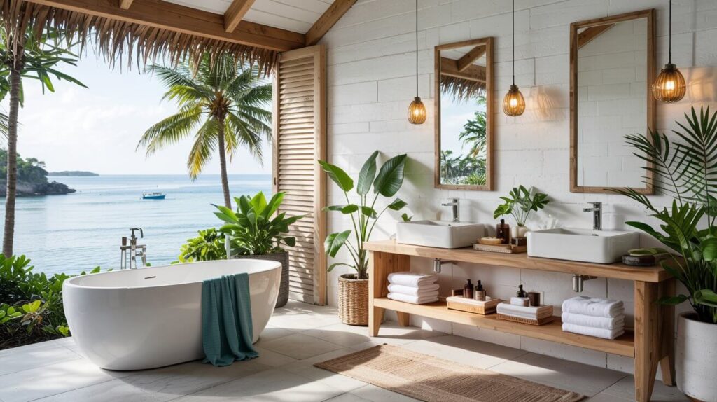 Modern Tropical Bathroom Décor Ideas