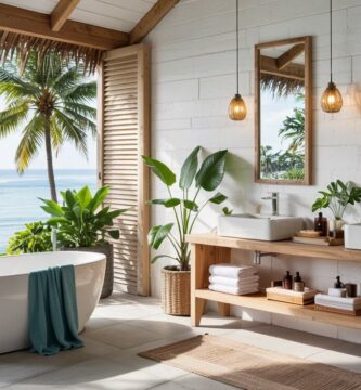 Modern Tropical Bathroom Décor Ideas
