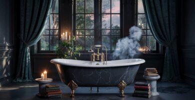 Modern Victorian Gothic Bathroom Décor Ideas