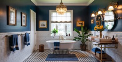 Moody Vintage Bathroom Ideas