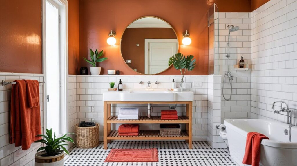 Orange Bathroom Décor Ideas