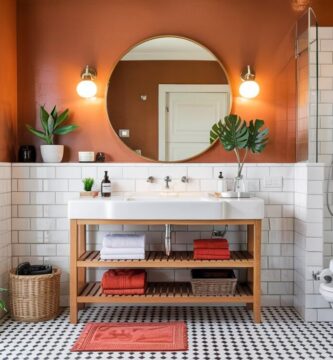 Orange Bathroom Décor Ideas