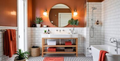Orange Bathroom Décor Ideas