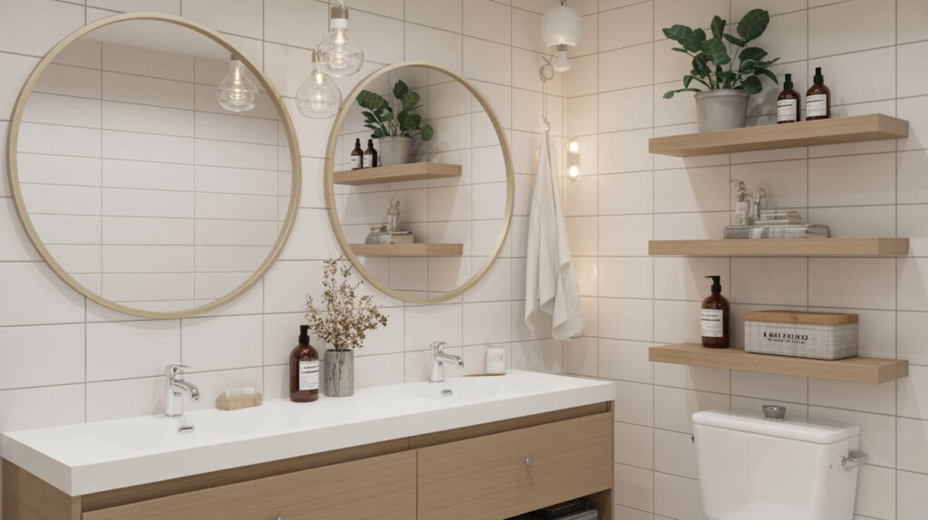 Bathroom Floating Shelves Décor Ideas