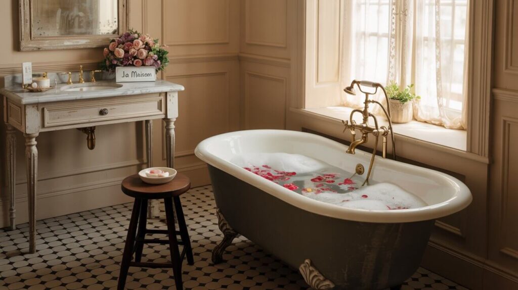 French Vintage Bathroom Décor Ideas