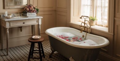 French Vintage Bathroom Décor Ideas