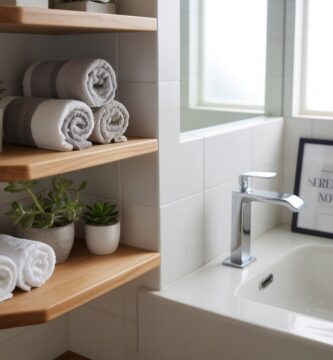 Modern Bathroom Corner Shelves Ideas
