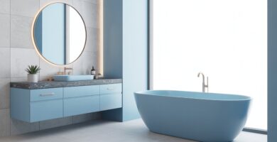 Modern Blue Bathroom Décor ideas
