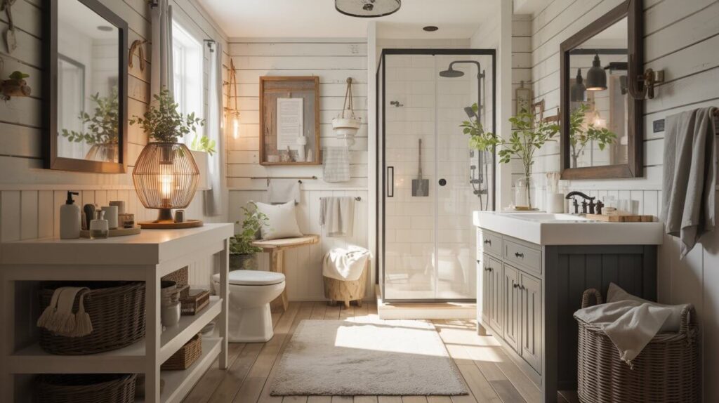Modern Farmhouse Bathroom Décor Ideas