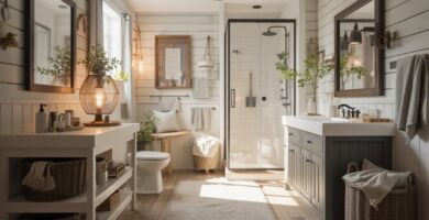 Modern Farmhouse Bathroom Décor Ideas