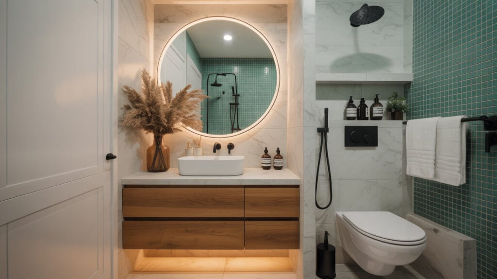 Modern Half Bathroom Décor Ideas