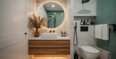 Modern Half Bathroom Décor Ideas