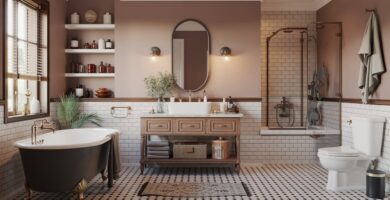 Modern Vintage Bathroom Décor Ideas