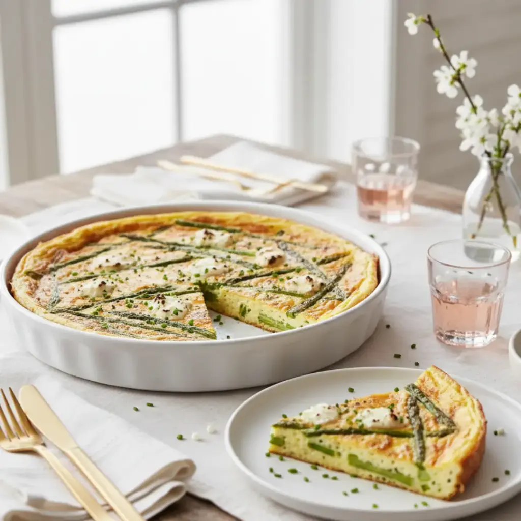 Asparagus and Goat Cheese Frittata
