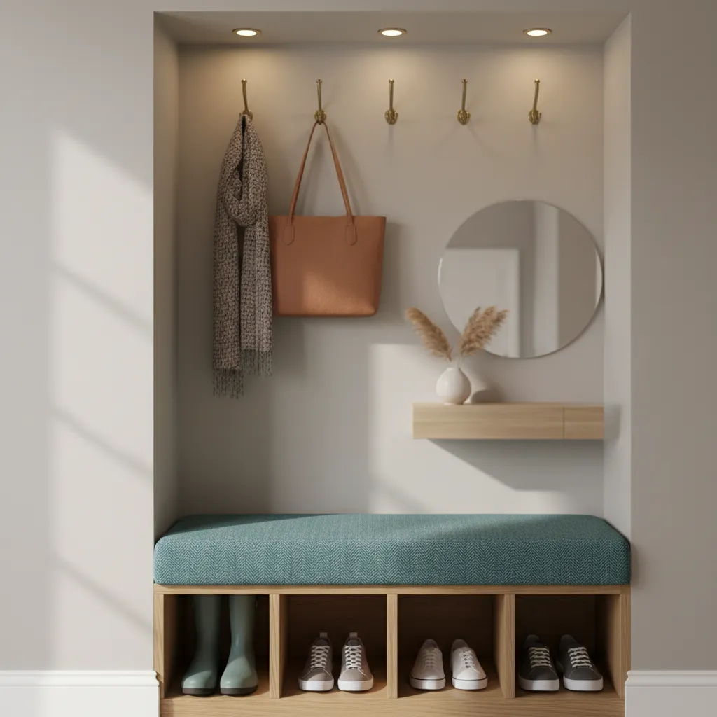 Built-In Bench and Niche