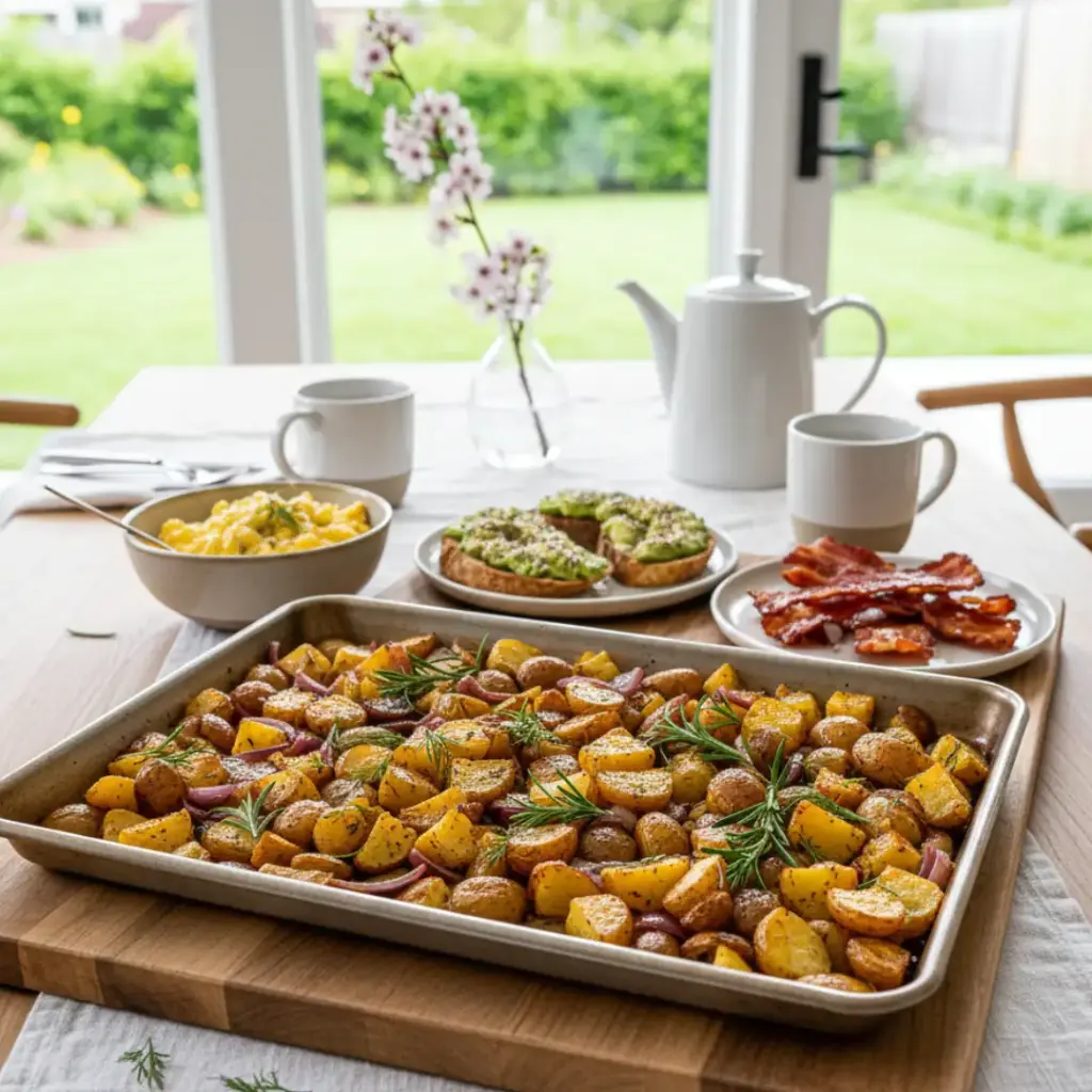 Crispy Sheet Pan Potato Hash