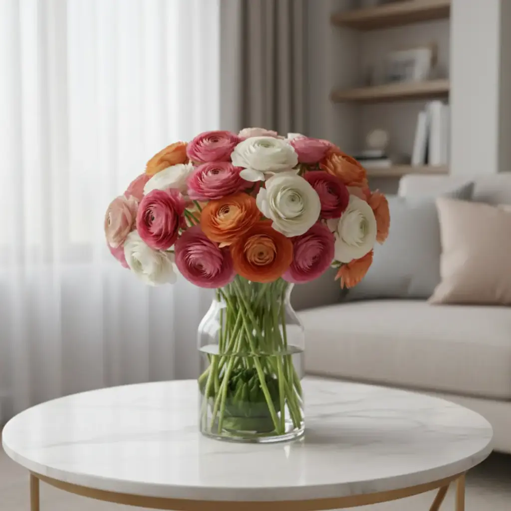 Elegant Ranunculus Cluster