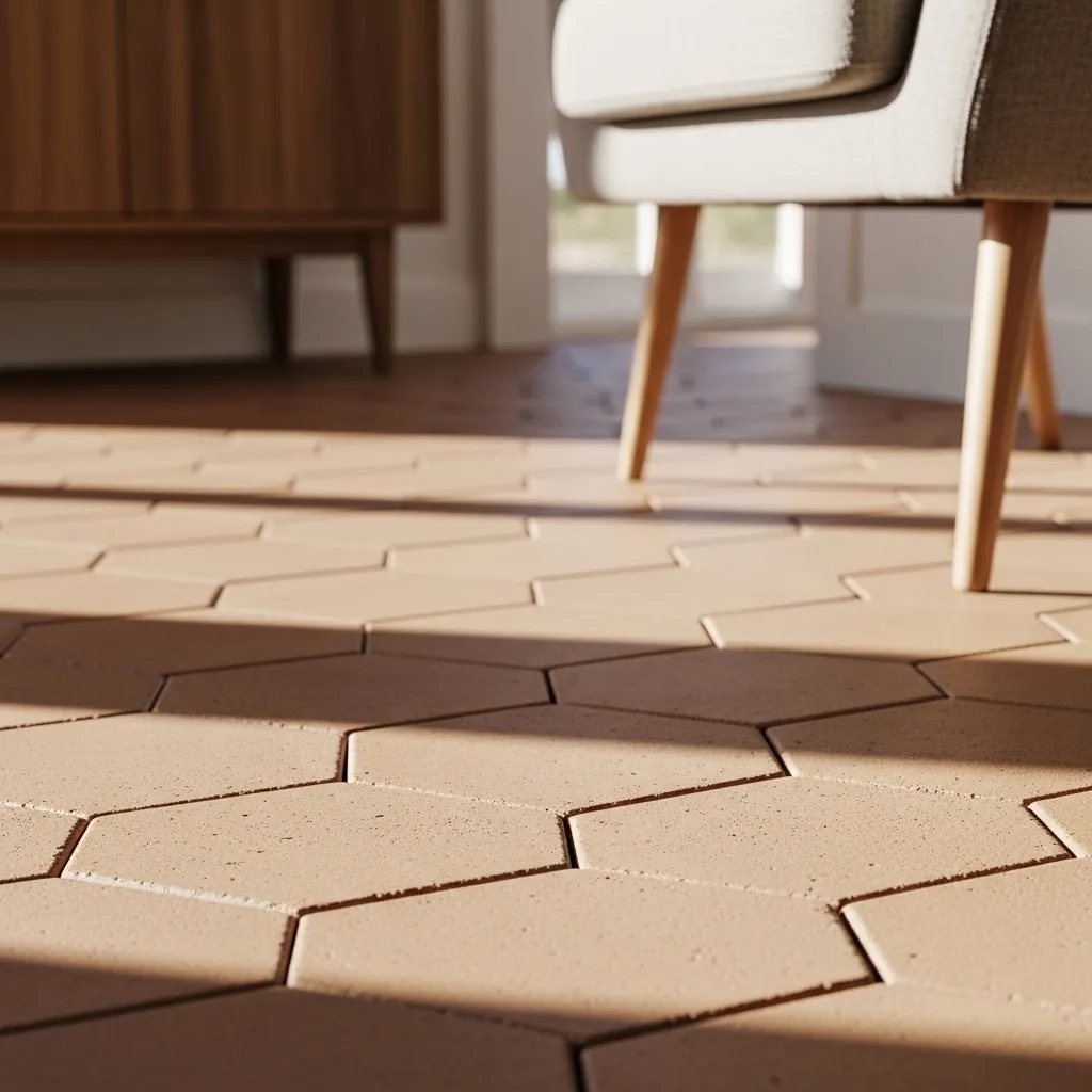 Matte Clay Floor Pavers
