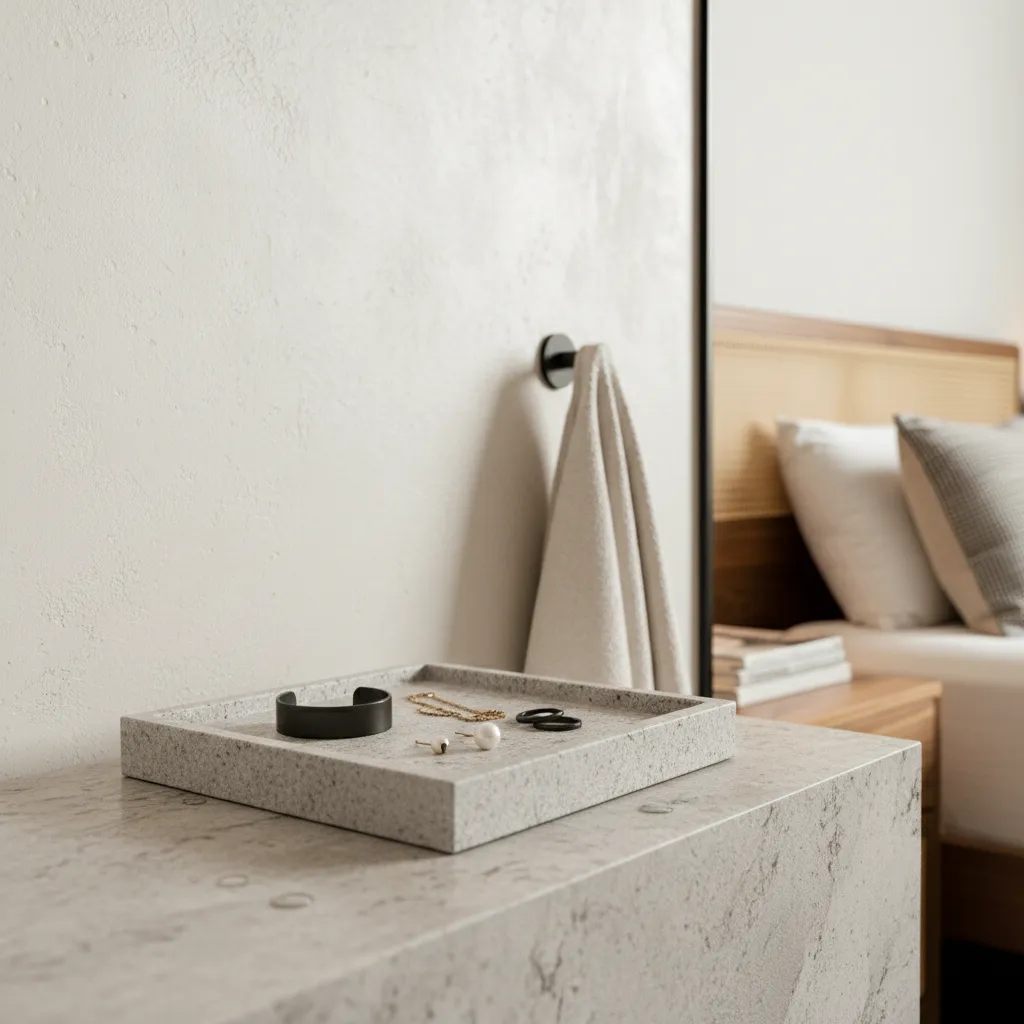 . Matte Stone and Plaster Finishes