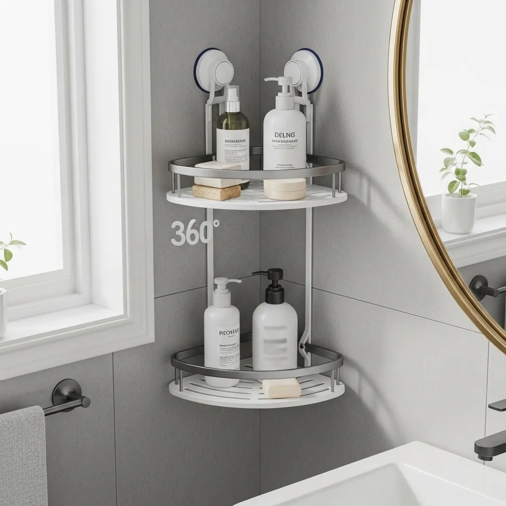 Rotating Corner Hanging Shelves