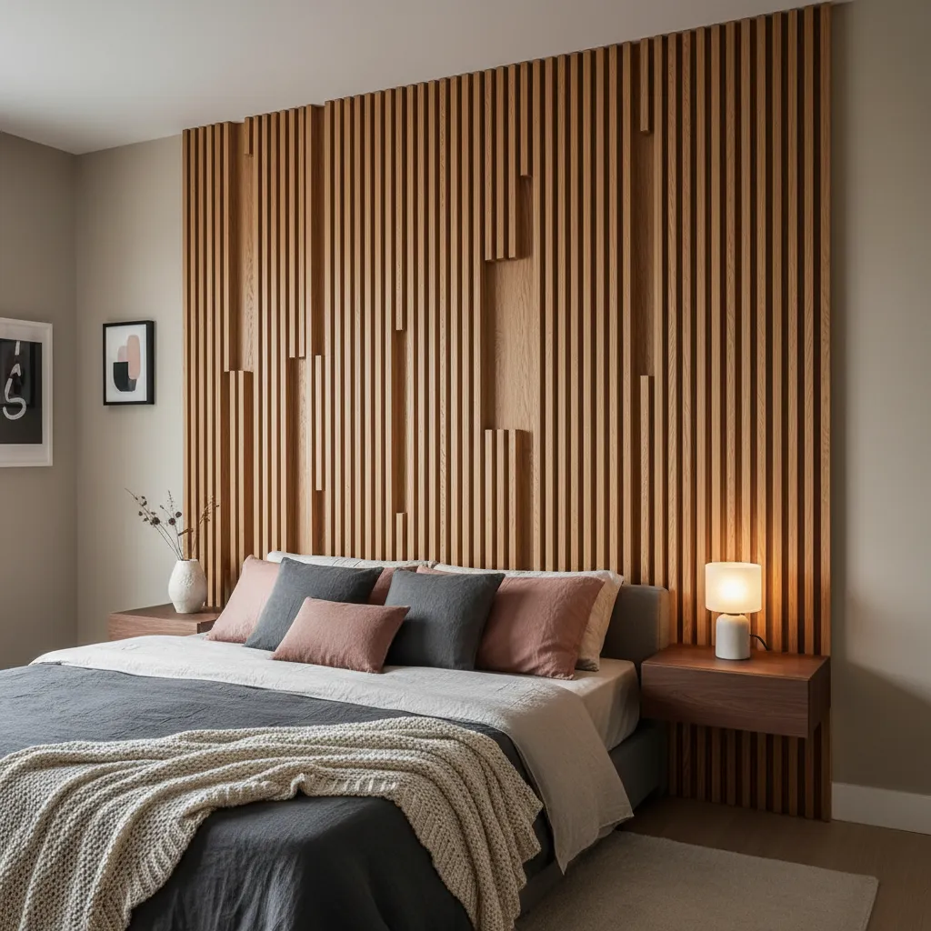 Slatted Wood Accent Walls