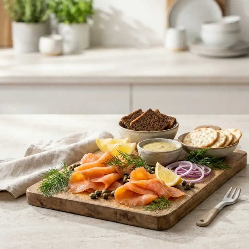 Smoked Salmon and Dill Platter