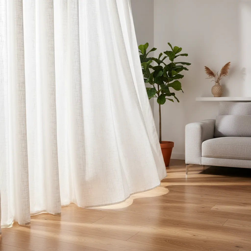 Swap Heavy Drapes for Sheer Curtains