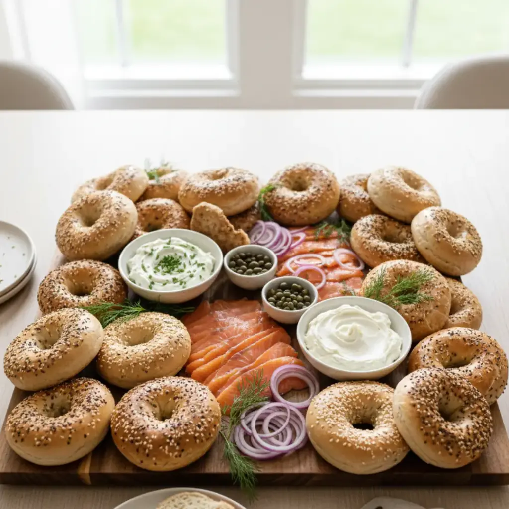 The Ultimate Smoked Salmon Bagel Board
