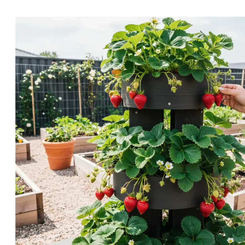 Tiered Strawberry Towers