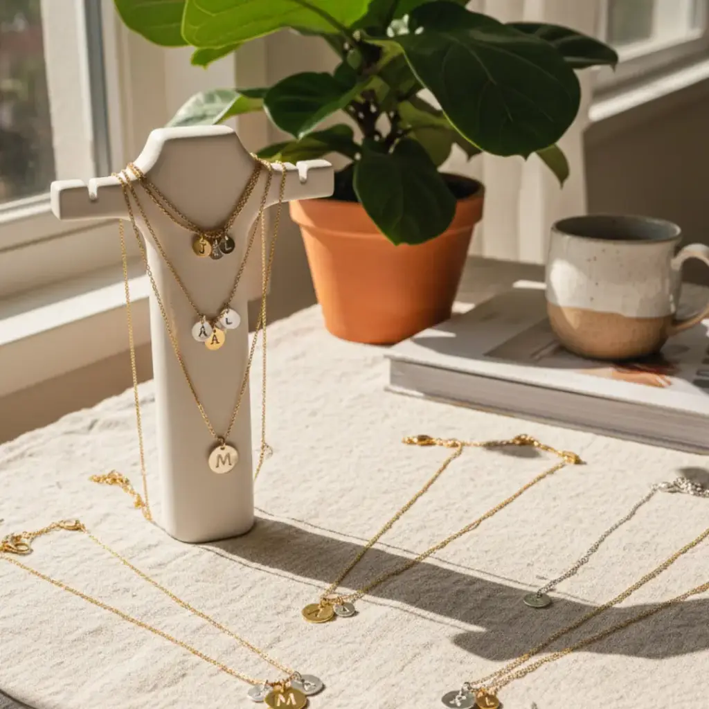 Wearable Love: Hand-Stamped Initial Necklaces