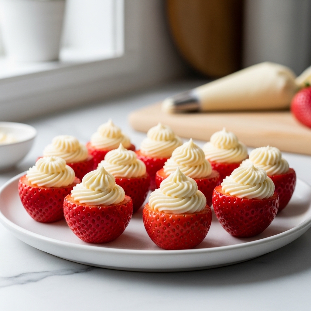 Stuffing the Strawberries (The Fun Part)