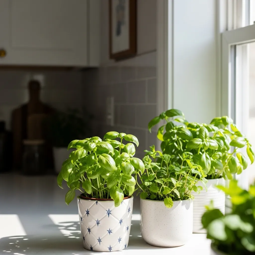Bring Life With Fresh Potted Herbs