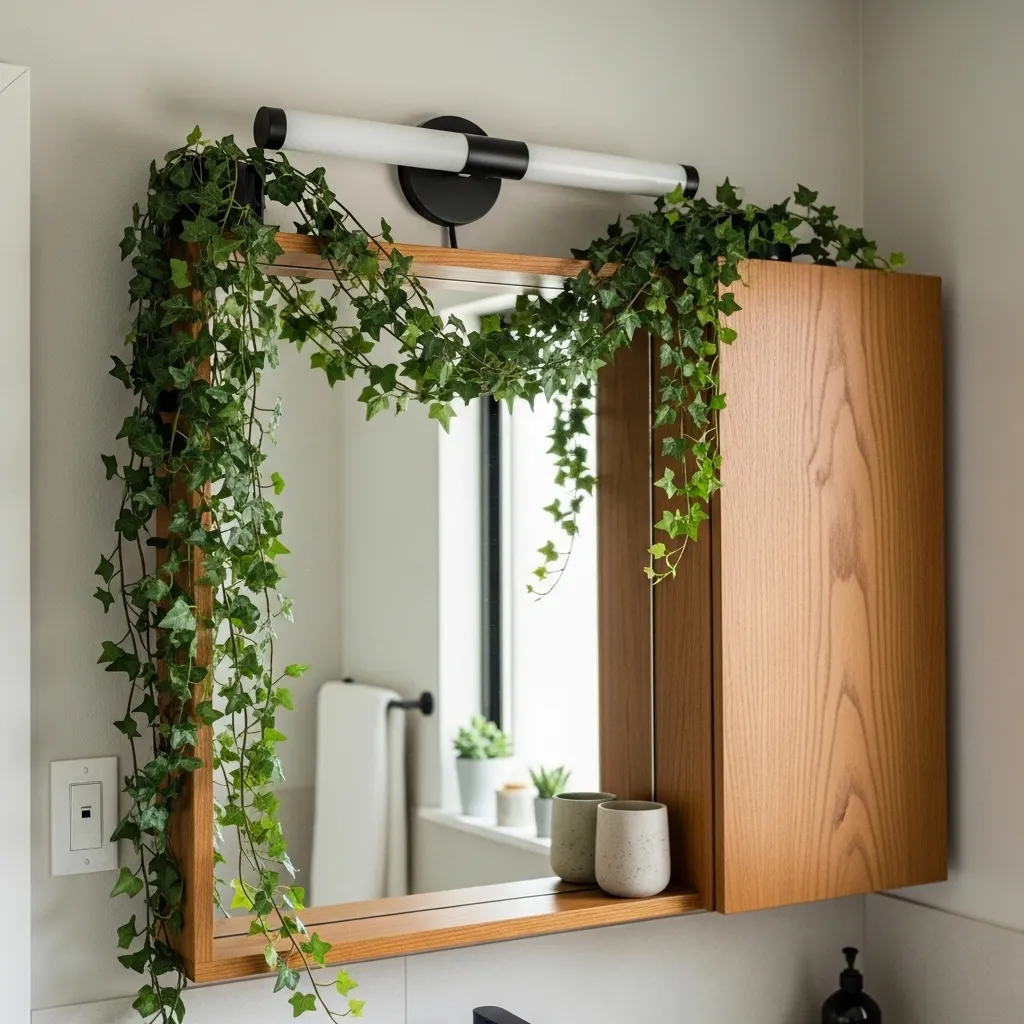Cascading Ivy over the Mirror