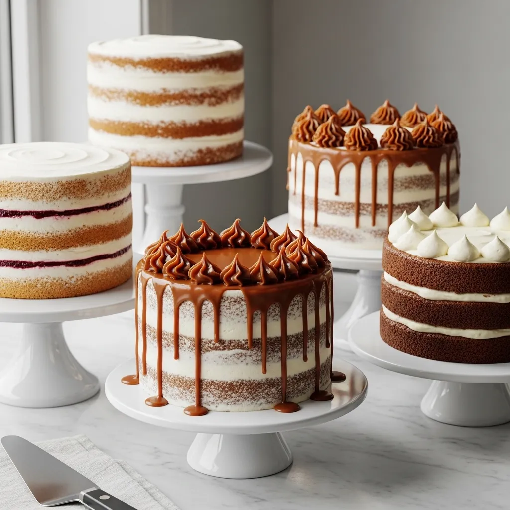 Charming Naked Cakes: Simply Beautiful