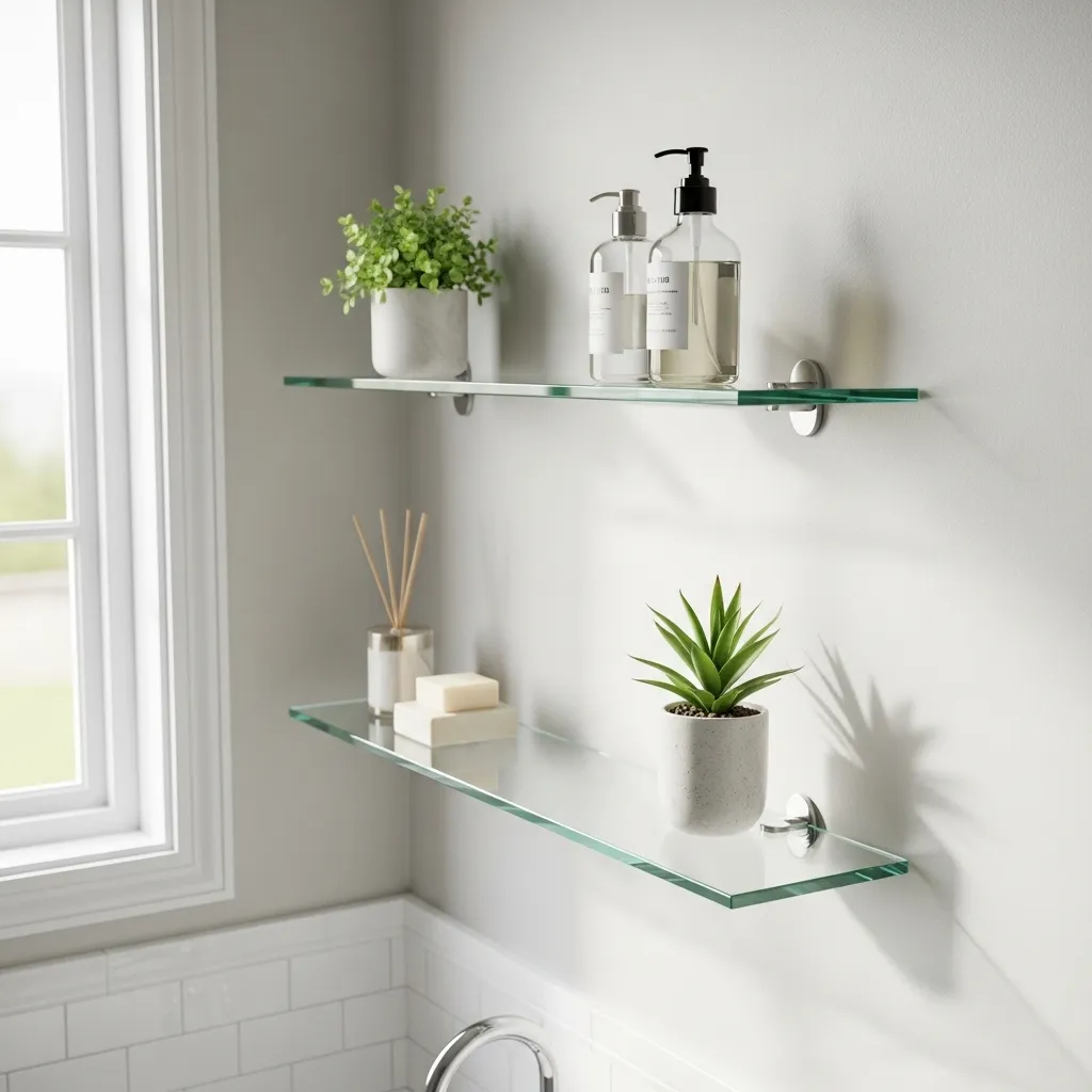 Chic Glass Shelves