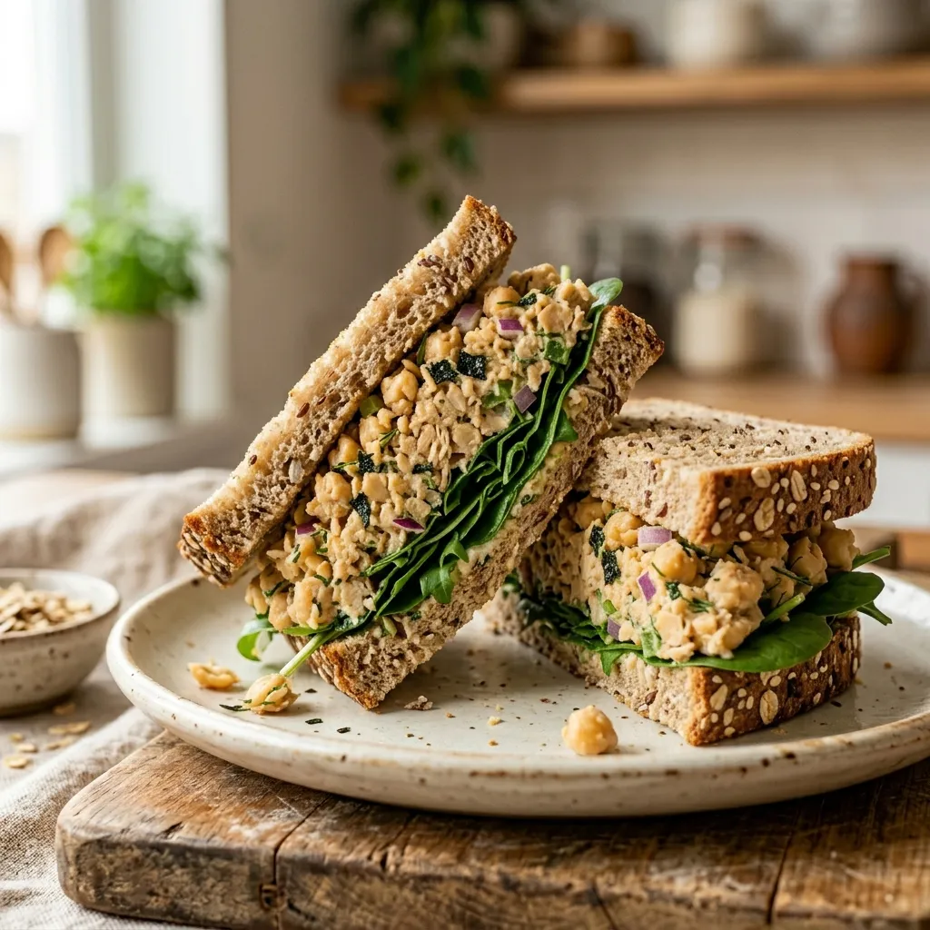 Chickpea "Tuna" Salad Sandwiches