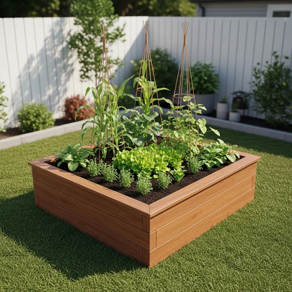 Corner Garden "Pie" Layout